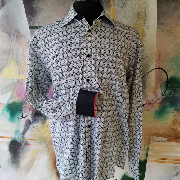 Equilibrium long sleeve button down shirt. Size L - Picture 3 of 9